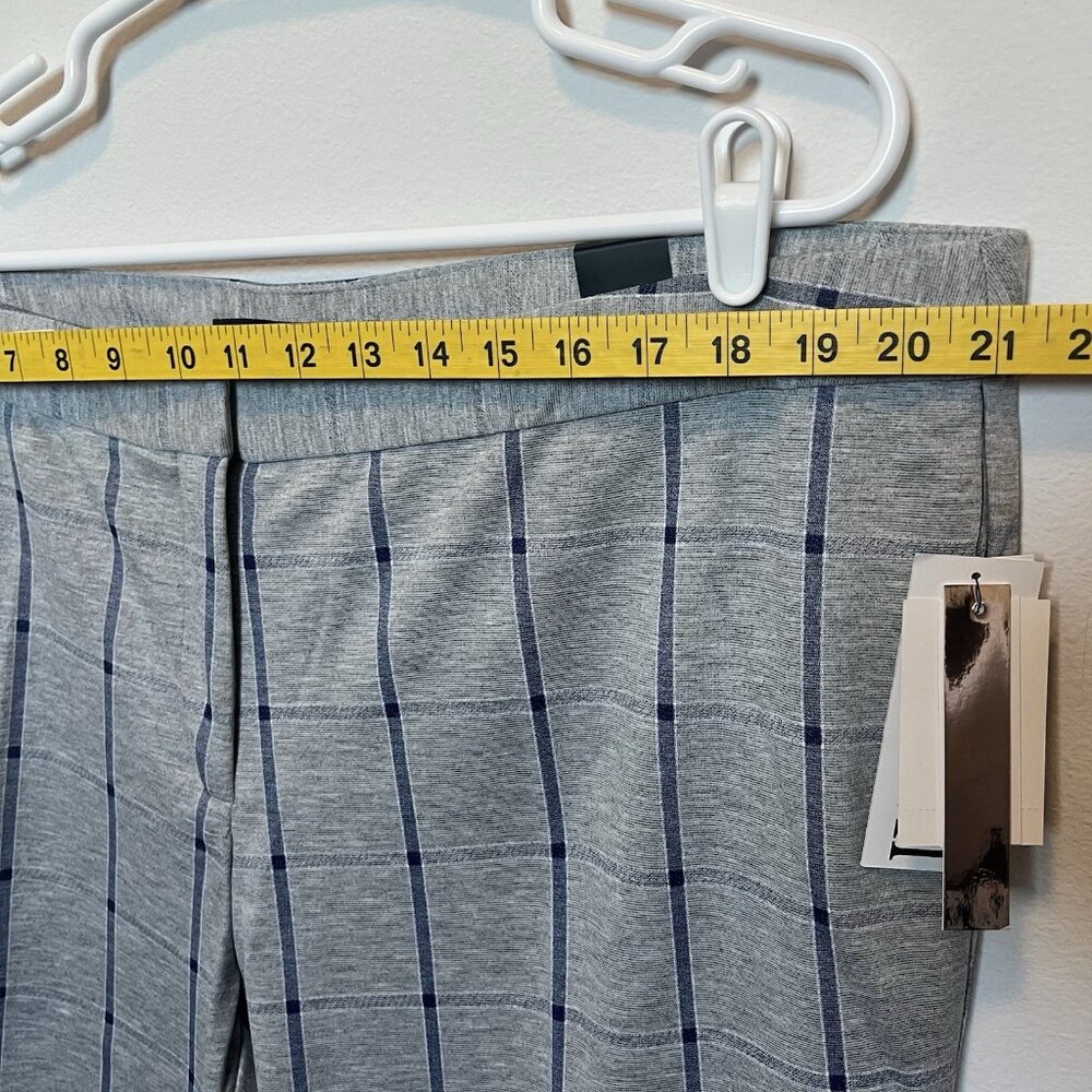 Amanda +Chelsea Women Alex Pant Modern Fit Straight Ankle Size 20W Stretch Plaid - Picture 7 of 12